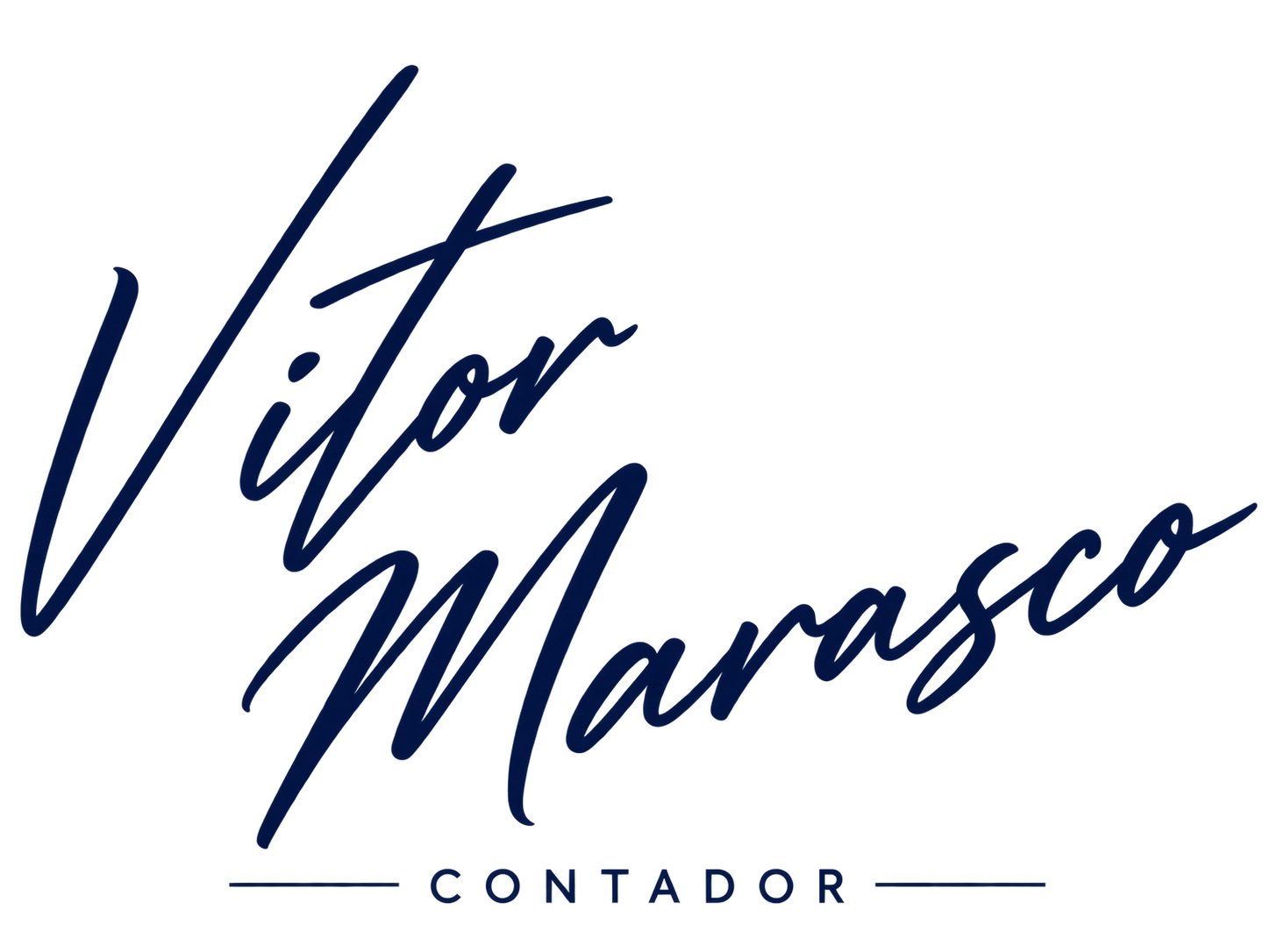 Assinatura de Vitor Marasco — Contador.